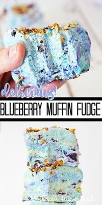 You’ve never had fudge until you’ve tried this Blueberry Muffin Fudge recipe. It’s the perfect way to get excited about fresh blueberries and a no-bake treat! #mariasmixingbowl #bestfudge #easyfudge #blueberryfudge