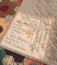 Use old linens to make labels.