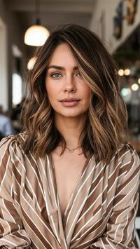 45 Stunning Medium Length Brunette Balayage Ideas to Elevate Your Look