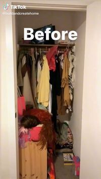 When you have a small closet you have to make the most of the space!