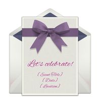 We love this beautiful bow invitation for a dinner party. You can personalize it and send for free online here: http://www.punchbowl.com/invitations/preview/4cac70b985216d7333000069/4d4203c285216d17fe00000a?utm_source=Pinterest&utm_medium=Punchbowl-Pins&utm_term=invitation-preview&utm_content=invitations-board&utm_campaign=100315-2