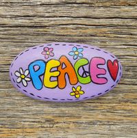 Peace Painted Rock, Decorative Accent Stone by HeartandSoulbyDeb on Etsy