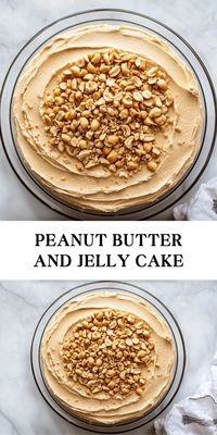 A childhood classic reimagined! 🥜🍓 This Peanut Butter and Jelly Cake is a nostalgic treat with peanut butter cake layers and sweet jelly filling. It’s the perfect dessert for family gatherings, bake sales, or just reliving your PB&J lunchbox memories in style. Save this recipe and make some sweet memories! 🎂 #PBJForever #NostalgicBaking #CakeMagic