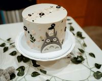 Totoro-themed cake for my son’s 1st birthday party!