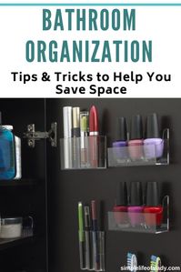 bathroom organization ideas