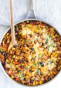 One Skillet Mexican Rice Casserole - Making Thyme for Health