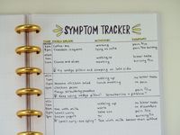 Using a Bullet Journal as a Symptom Tracker