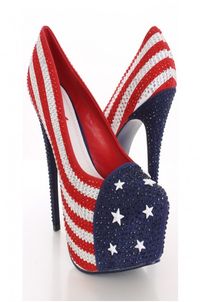 Red White Blue American Flag Heels-By far these are the cutest I have seen!