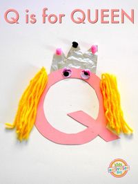 Letter Q Craft- Q Is For Queen Preschool Craft | Kids Activities Blog