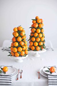 Mandarin Tower Table Centerpieces