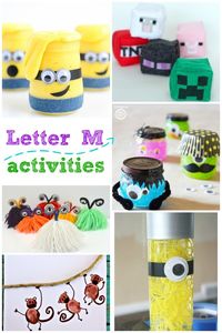 Preschool Letter M Activities -- Learn the alphabet with these fun and educational activities for kids.