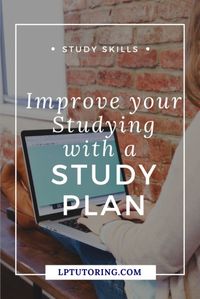 Are you studying, but not seeing the results you want? Creating a study plan will make your studying more effective and improve your grades! | #studyskills #studyplan