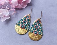 Small Dangle Earrings Seed Beads-boho/bohemian/jewelry Gift - Etsy