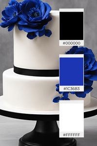 If you are looking for ideas to help you create your wedding color palette, then check out these beautiful royal blue wedding color ideas to help inspire you! This wedding color palette consists of royal blue and black to make a color palette that looks absolutely stunning! | Wedding color schemes | Wedding color palettes | Wedding theme | Wedding theme ideas | Wedding colors | Wedding color inspiration | Wedding color ideas | Wedding themes | Wedding colors unique | Fall wedding color ideas | Winter wedding color ideas | Spring wedding color ideas | Summer wedding color ideas |