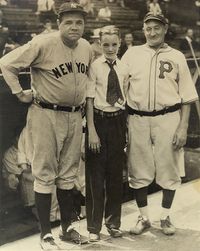 Babe Ruth (Yankees) and Honus Wagner (Pirates)