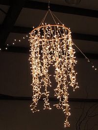 Hula Hoop Chandelier