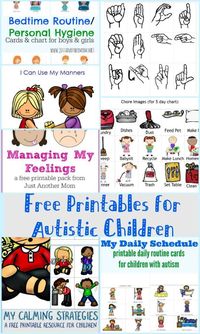 In need of some visual aids for your autistic child? Check out this list of free printables for autistic children.