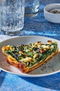 Spinach & Feta Quiche with Sweet Potato Crust