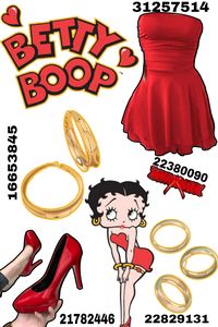 Betty Boop outfit from shein. The reds and golds that make her up. For a party, fancy dress, Halloween or fun. #bettyboop #shein #sheinoutfits #fashion #costumes #halloween #red #gold