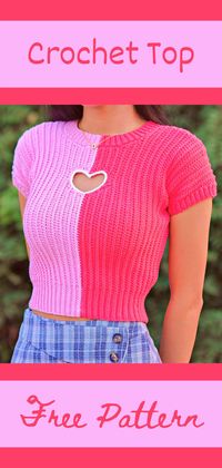 Crochet The Women's Heart Top with the help of step by step guided tutorial! It's very easy to make you will use simple crochet techniques!