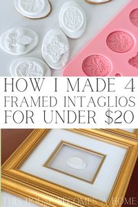 Can you believe I was able to make my own intaglio artwork for under $20?! Learn how in my latest blog post - DIY intaglio art