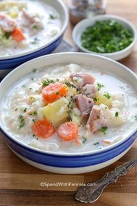 Easy Crock Pot Ham and Potato Soup