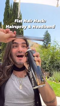 Matt Newman | #hairhacks for flat hair are my love language❤️ the key here is that the #hairspray with the #hairdryer gives hold to the over-directed... | Instagram