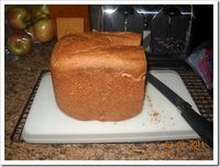 Best Ever Whole Wheat Bread machine recipe (uses coconut oil instead of butter & real milk instead of dry)