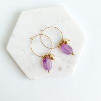 Amethyst Drop Earrings