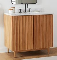 Willow 36" Teak Single Vanity | Rejuvenation