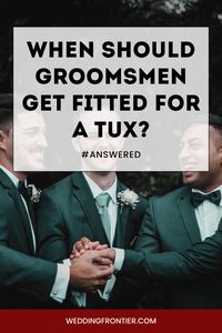 Getting the groomsmen to look sharp requires more than just choosing the right tuxedo; it's also about timing. Dive into our comprehensive guide on when your groomsmen should schedule their fittings, ensuring they appear dapper and well-tailored on the big day. #GroomsmenFashion #TuxedoTimeline #WeddingPrep