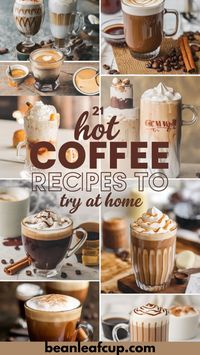 Bored of plain coffee? These fun hot coffee recipes, like cinnamon dolce latte and peanut butter coffee, bring bold flavors to your cup. Save this for delicious coffee recipes hot or cold!