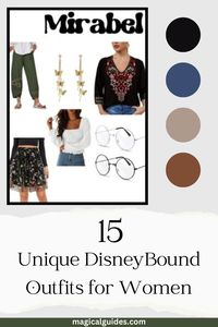 Find this Mirabel outfit and where to purchase the pieces. You can also find 14 other unique Disney bound outfits for women.