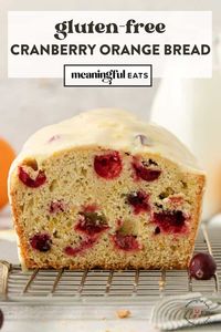 Gluten-Free Cranberry Orange Bread