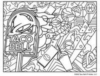 Taco Bell Coloring Pages You Didn’t Know You Needed