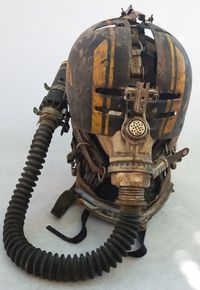 Mercenary Garage: Wasteland Helmet Image by Larpworks #Wasteland #Cosplay #Apocalypse #Larpworks #Mercenary #MercenaryGarage