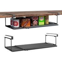 Product Features The Under Cabinet Shelf Can Be Adjusted In Length to SuitYour Needs, with An Expansion Range Between 15.15 to27.75 Inches.lt Is Constructed with High-Quality CarbonSteel and Features A Finely Metal Mesh Surface, Providing AStable Platform for Your ltems. Material :High-Quality Painting Finish CarbonSteel Color : Black Size:8.26x5.12x(15.15~27.75)Inches Application :Inside Wardrobes, Kitchen CabinetsBathroom Cupboards,Shoe Cabinets, and OfficeDesks. Wedge-Shaped Long clipsIts Cli