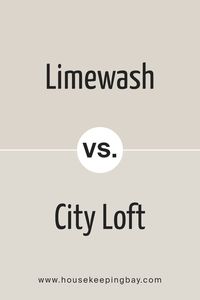 Limewash SW 9589 and City Loft SW 7631, both by Sherwin Williams, bring their own unique vibes to a space. Limewash is a soft, creamy white that leans towards a natural, subtle ambiance. It’s like the color of a gently sunlit wall in a cozy room, giving off a calm and soothing effect. It’s great for making spaces feel open and airy without being too stark or cold.