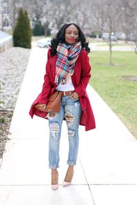 Prissysavvy: Casual Valentine| woc fashion blogger | winter fashion | style | ootd | bgki | fashion inspiration | damaged denim jeans