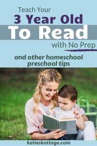 How to teach your 3 year old to read with no prep! Along with tips for homeschool preschool. How we learned our letters, all the letter sounds, and started reading short sentences by age 3 and a half.