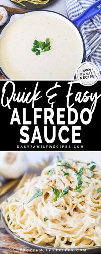 CRAZY Easy Easy Alfredo Sauce · Easy Family Recipes