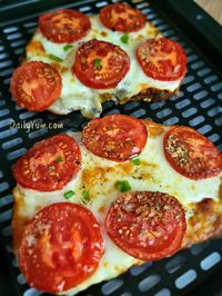 Air Fryer Tomato Melt - Daily Yum