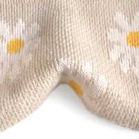 Daisy Jacquard Sweater Knit - Beige/Yolk/White | Blackbird Fabrics