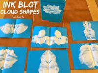 Ink Blot Cloud Shapes: Craft for Little Cloud Book