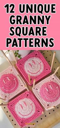 If you're looking for unique granny square patterns try this smiley face granny square. The pattern is quick and easy, perfect for those who want to make something special in a short amount of time.