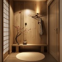 30 Minimalist Japandi Hallway Design Ideas - Edward George