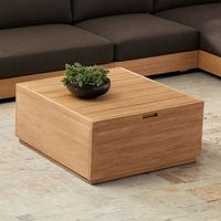 Volume Outdoor Square Storage Coffee Table (36") | West Elm