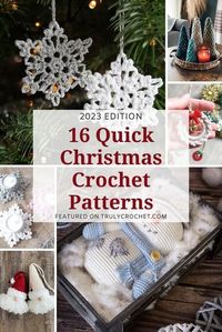 Embrace the holiday rush with our handpicked selection of 16 quick Christmas crochet patterns – 2023 edition. From festive ornaments and cozy decorations to last-minute gifts, these patterns offer a range of creative options to infuse your holiday season with handmade charm. Dive into these crochet projects today and craft delightful Christmas creations that are sure to brighten your festivities.