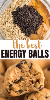 The best energy ball recipe - only 6 ingredients and so easy to make! I love keeping a batch of these in my freezer for a quick healthy snack, dessert, or breakfast! I'm addicted!!