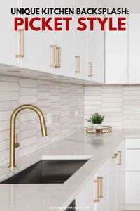 There are several ways to lay picket tiles, including staggered offsets, a herringbone pattern, and a straight vertical pattern. Picket tile backsplashes are ideal kitchen options since they're easy to maintain and clean.